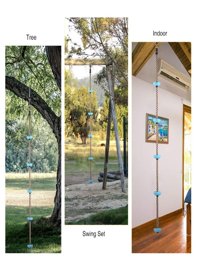 Toy Park Plastic Knot Rope/Kids Climbing Rope with 5 Plastic Knots Ideal for Tree Houses and Climbing Frames (Blue) - Image 4